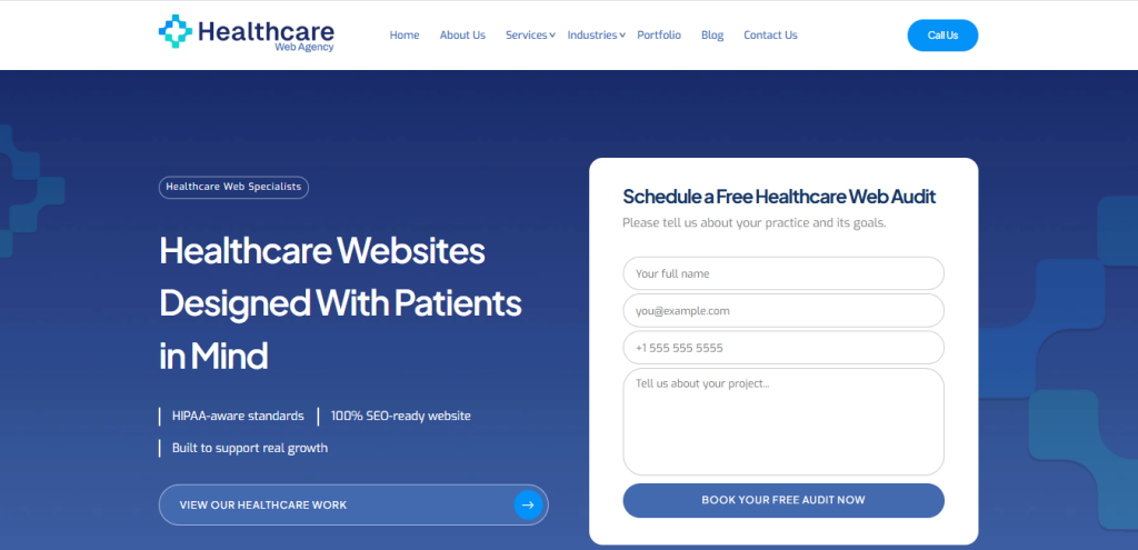 Healthcare branding and website design agency